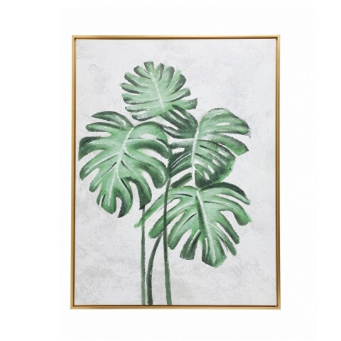 CUADRO DIS HOJAS C/RELIEVE 60X90CM Unica