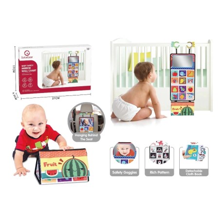 Libro Textil Sobebear YL102270 Plegable para Bebè 001