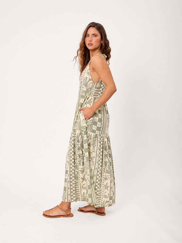 VESTIDO LARGO IRISA RUSTY Verde