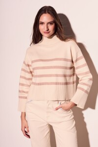 Polera Rayada Raya Rosa