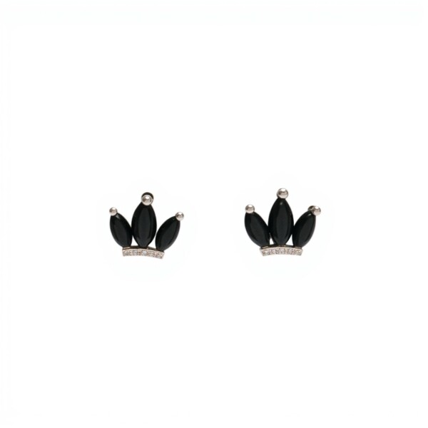 Caravanas Trilogy-Plata 925-Piedra ónix-CA3329 conpiedra