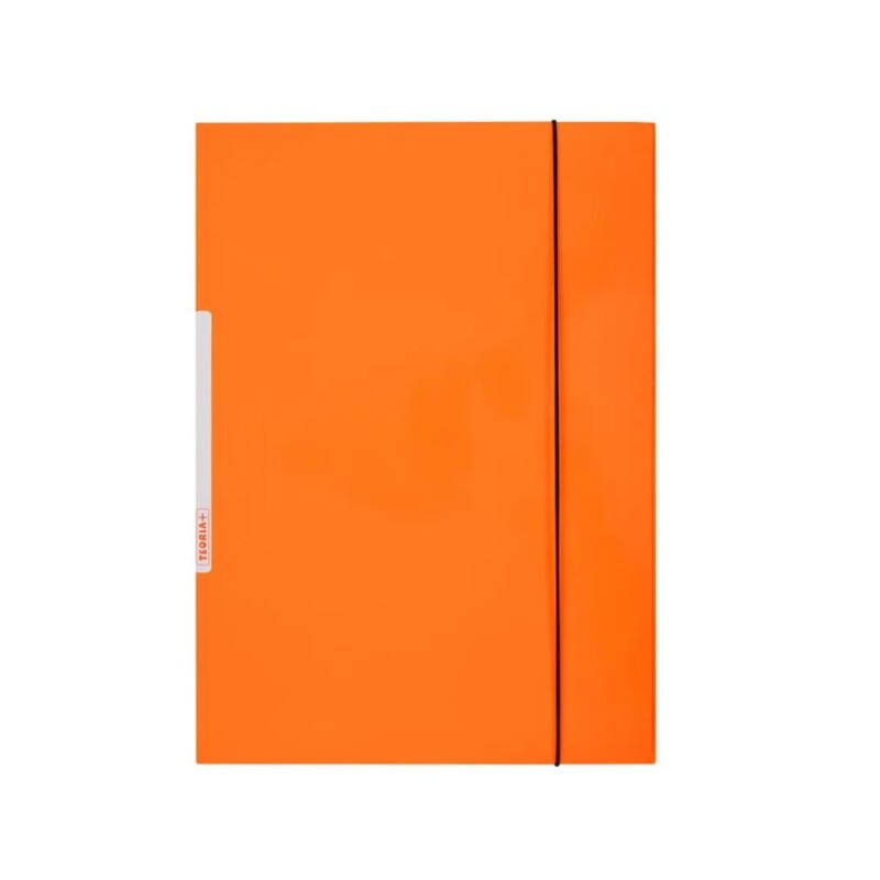 Carpeta Con Elástico Oficio Teoría+ Plastificada Naranja #Carpeta Con Elástico Oficio Teoría+ Plastificada Naranja
