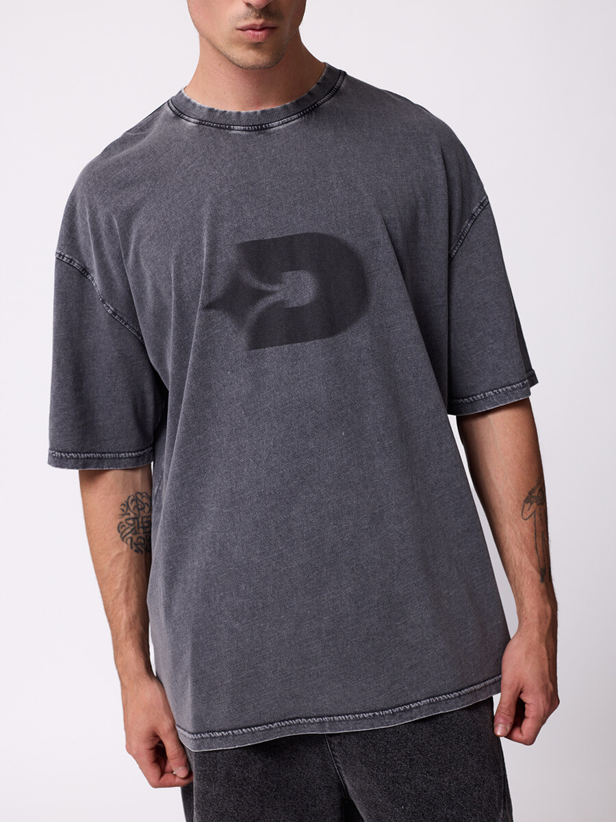 T-SHIRT DAYOM DIXIE Gris Oscuro