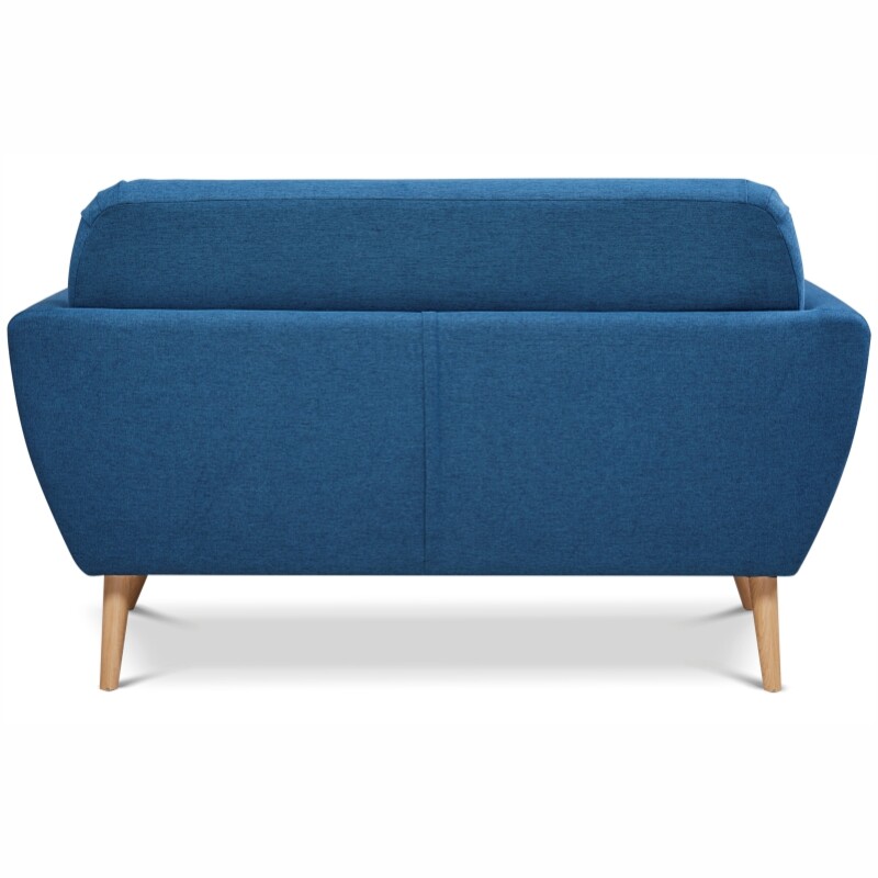 Sofá 810N1 2 Cuerpos Tapizado en Tela Azul