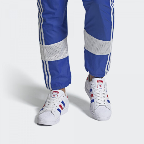 adidas Superstar White/Blue/Red