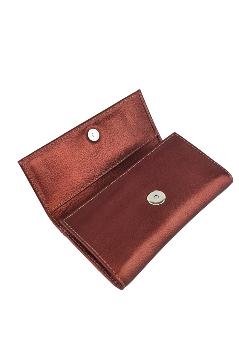 Billetera de mujer larga Cobre