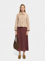 Falda Midi Con Cruce 100% Lyocell marron