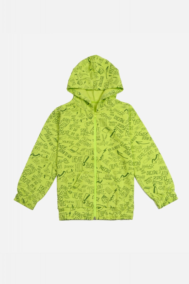 Campera con estampa - Niño - VERDE 