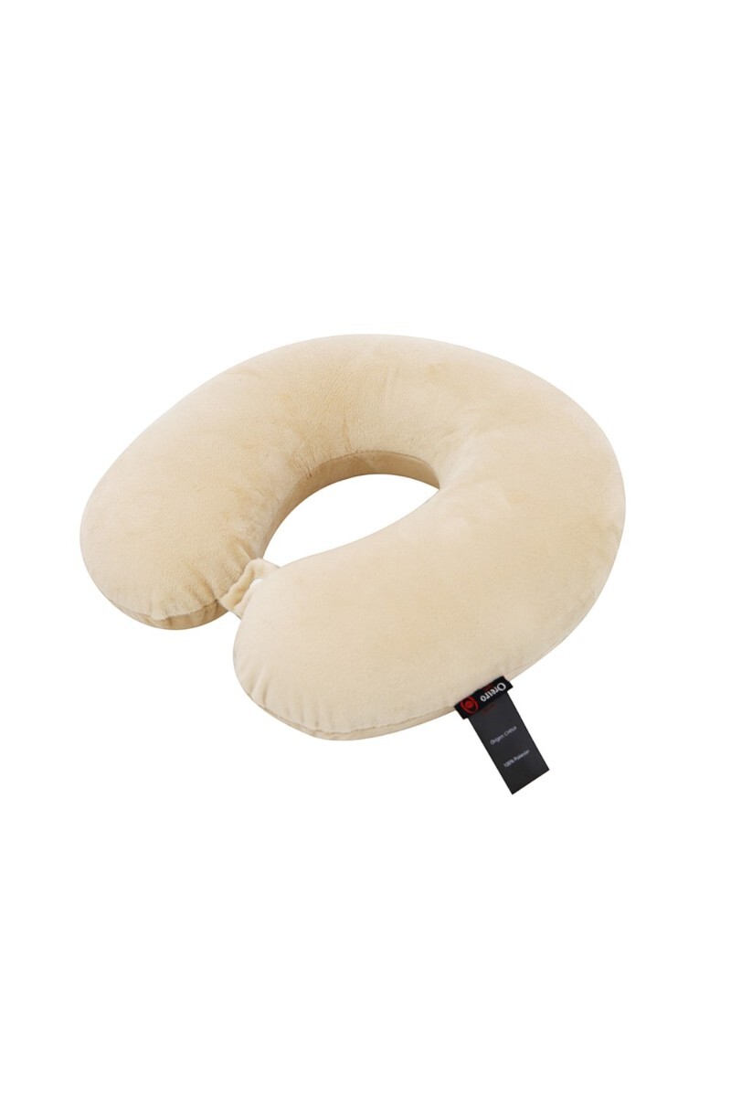 Set Almohada y Mascara Oreiro Camel