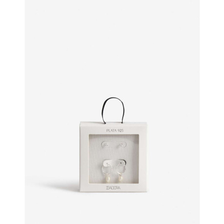 Set De Aros Plata 925 Plateado