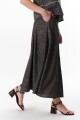 FALDA LINO RAYA NEGRO