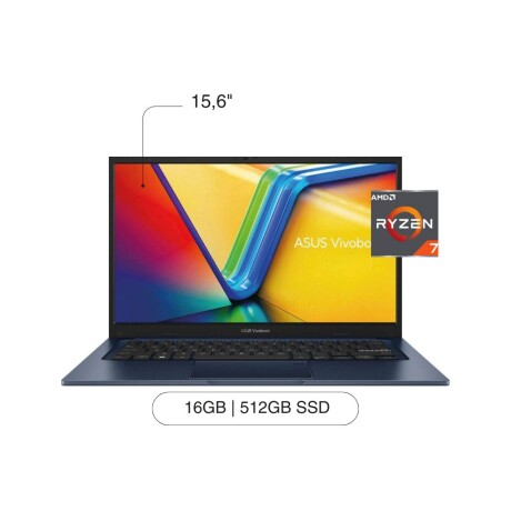 Notebook ASUS Vivobook 15 15,6' FHD 512GB / 16GB RAM R7-7730U W11H Notebook ASUS Vivobook 15 15,6' FHD 512GB / 16GB RAM R7-7730U W11H
