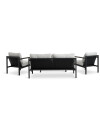 Set muebles jardín BEJSTRUP 4 pl gris Set muebles jardín BEJSTRUP 4 pl gris