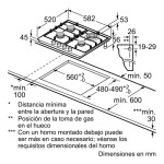 Anafe a gas Bosch PGH6B5B90 60cm negro