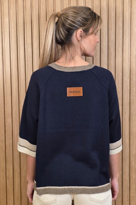 Buzo Kiwi Knitted Azul Marino