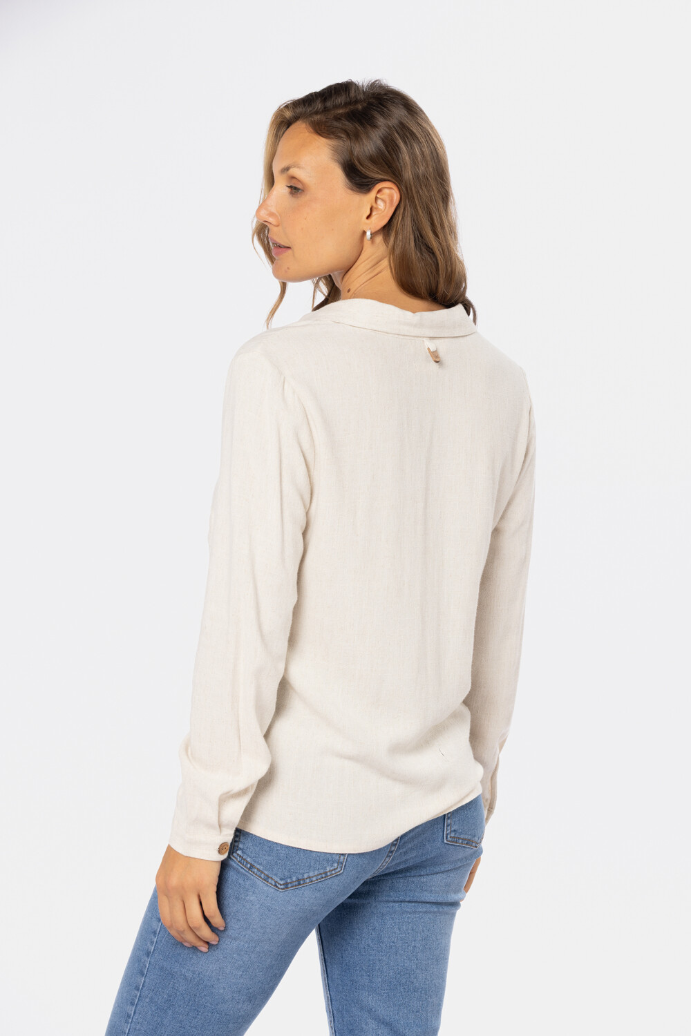 CAMISA DE LINO Beige