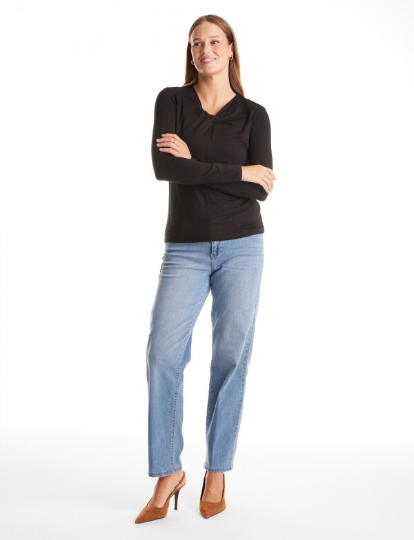 Remera Entrelazada NEGRO