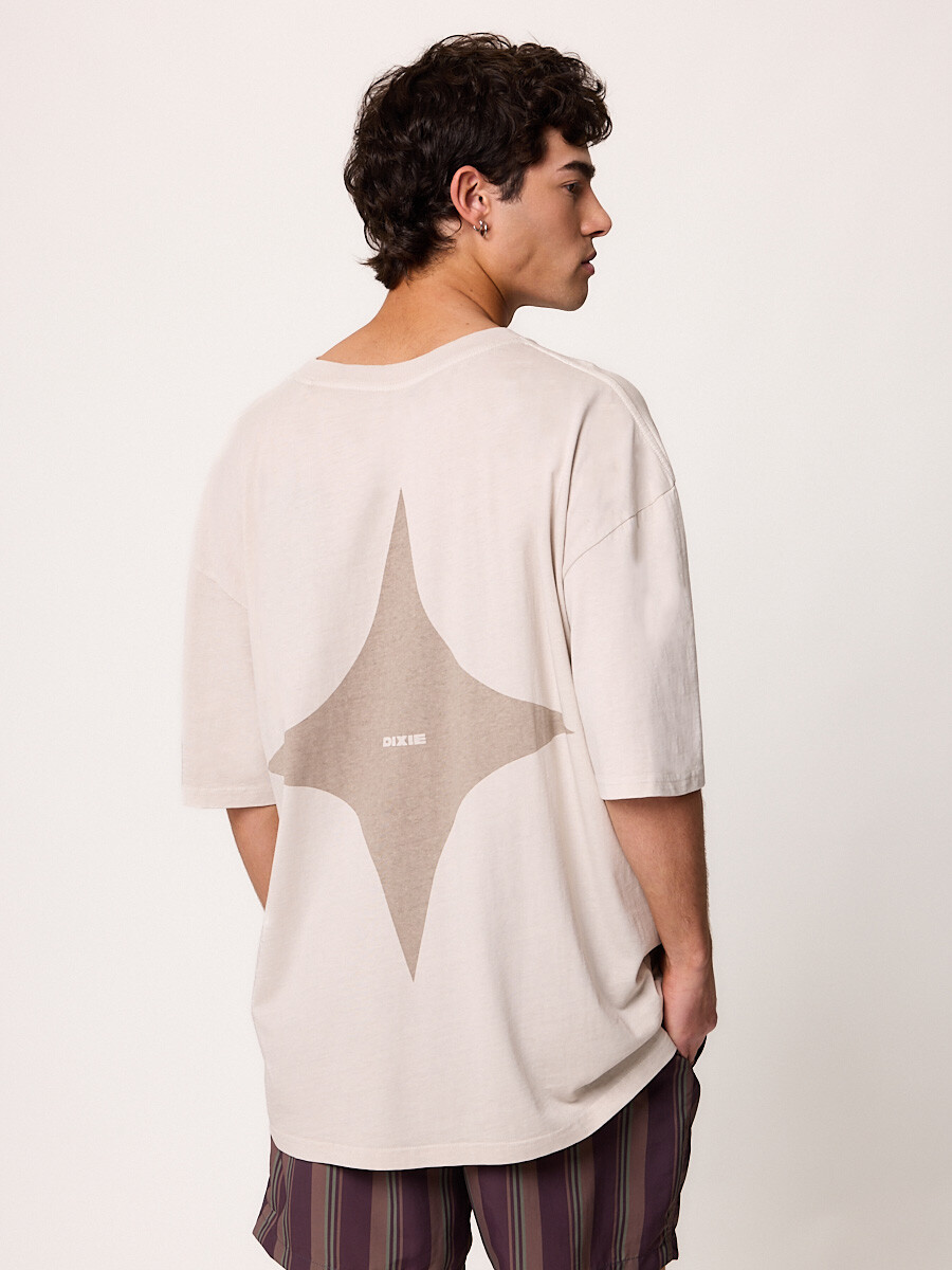T-SHIRT M/C NIABO DIXIE - Gris Claro 