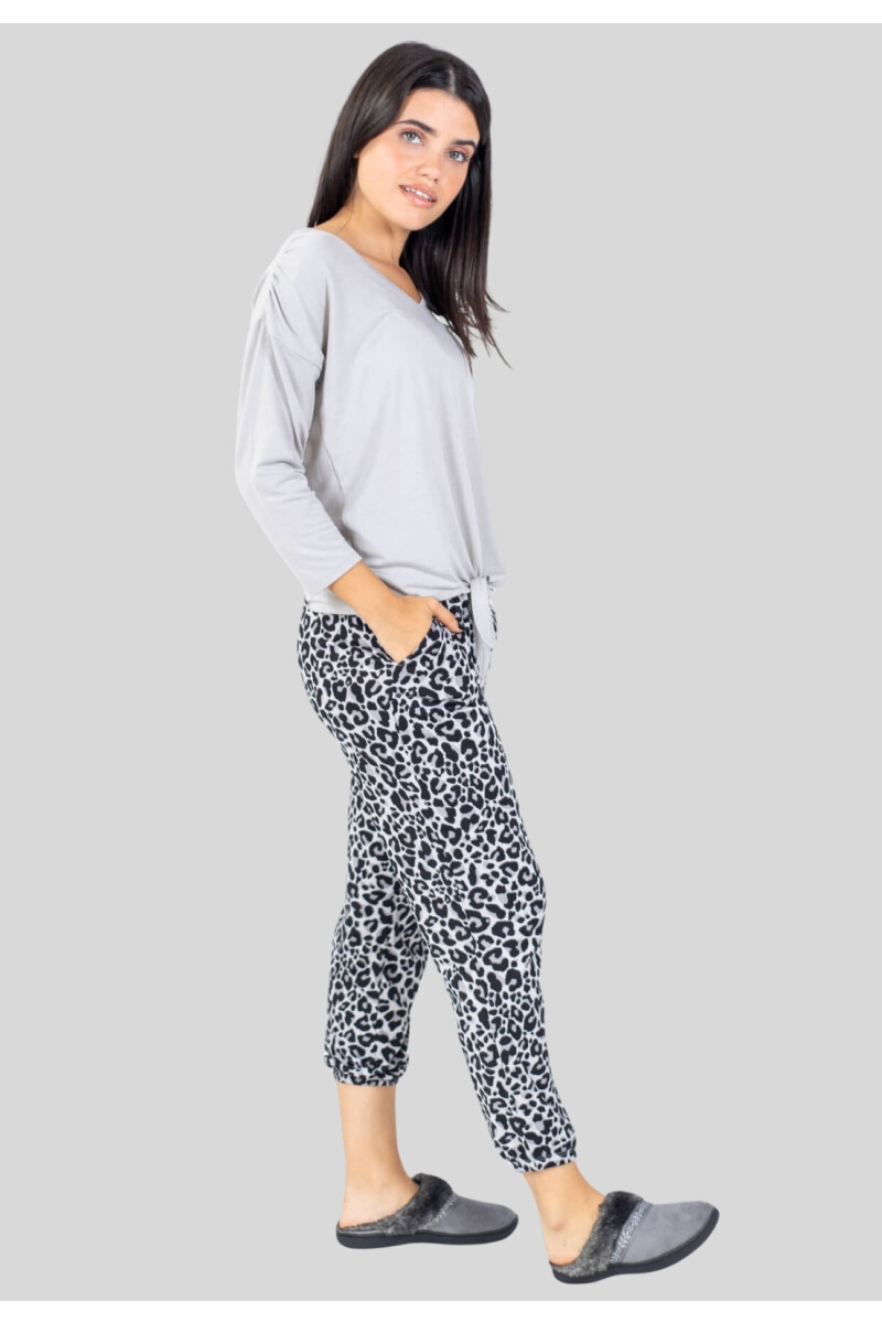 PIJAMA COMBINADO GRIS