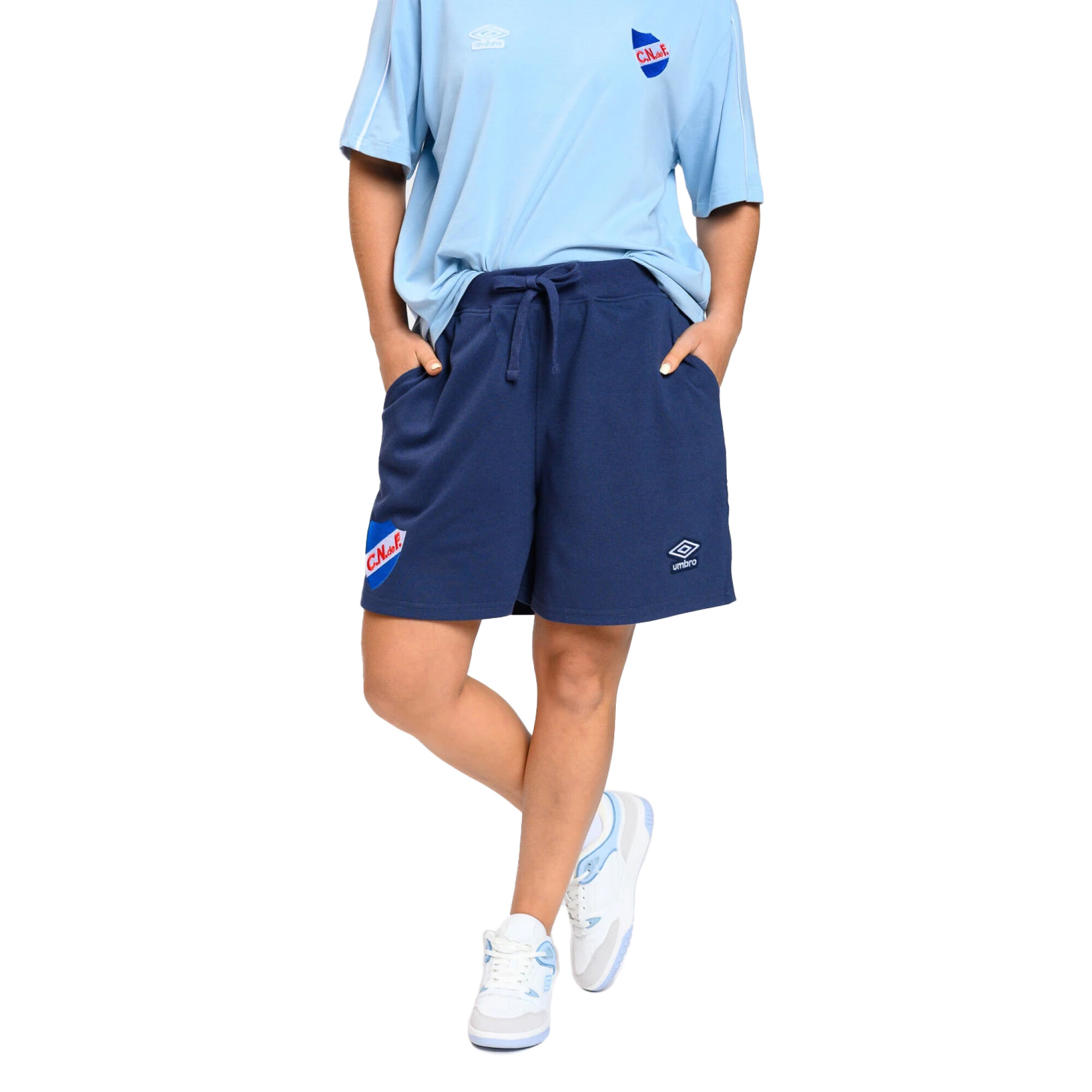Short de Mujer Umbro Cover Nacional Azul Marino — Stadium Sport