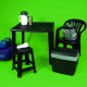Juego De Mesa + 4 sillas Bela Vista NEGRO