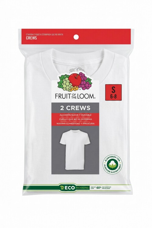 Pack x2 Camiseta interior - infantil BLANCO