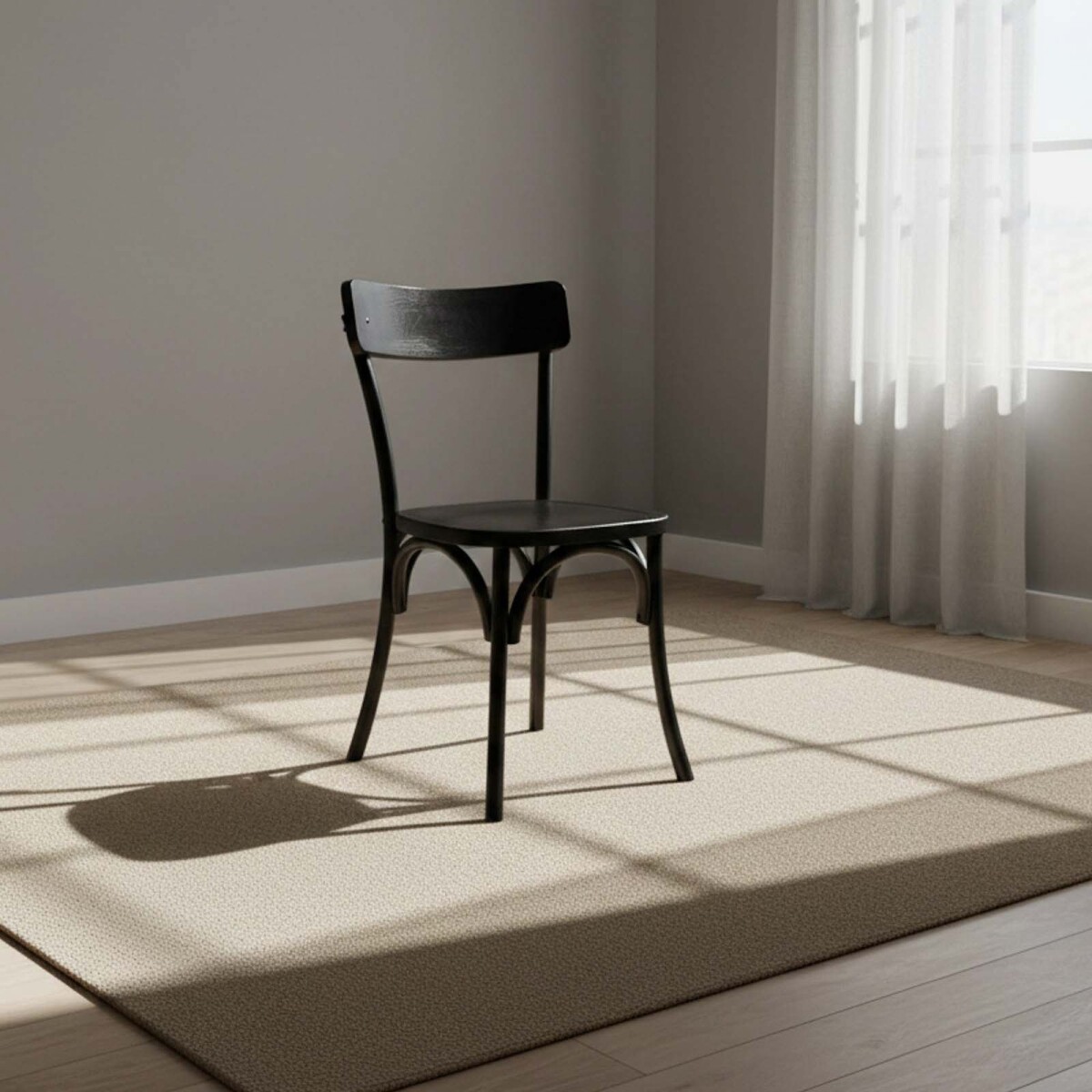 SILLA DE COMEDOR - MADERA NEGRO MODENA 