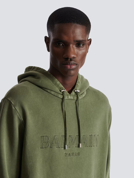BALMAIN - HOODIE VINTAGE EMBROIDERED UIA