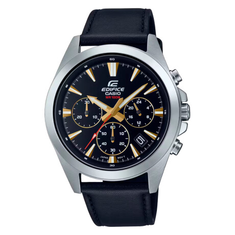 Reloj Edifice Efv630L-1Avudf En Cuero Negro 0