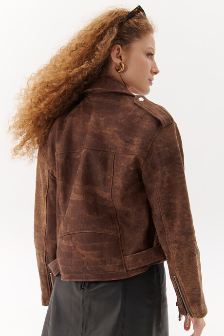 CHAQUETA APOLO MARRON GASTADO