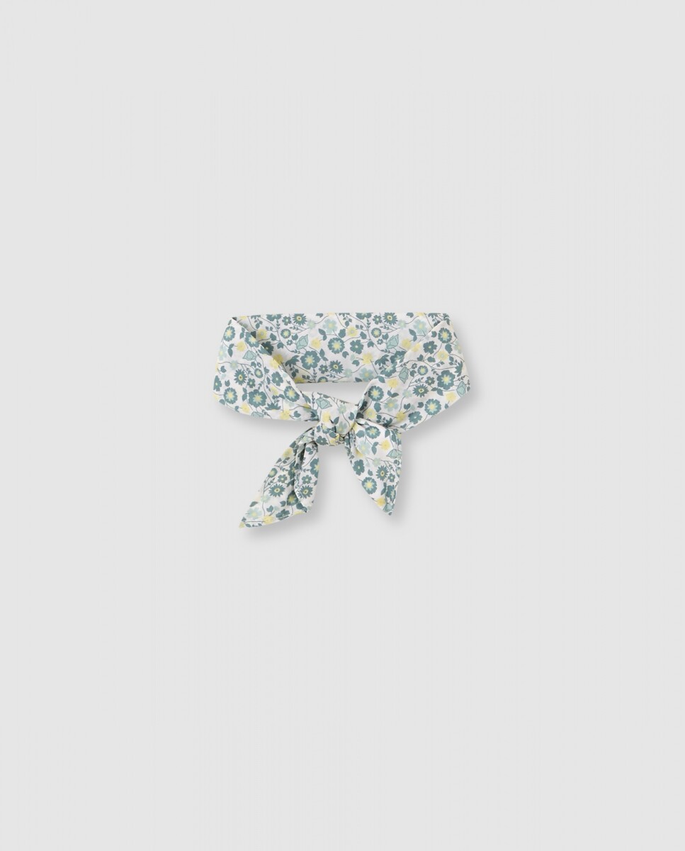 Fular Con Estampado - Gris 