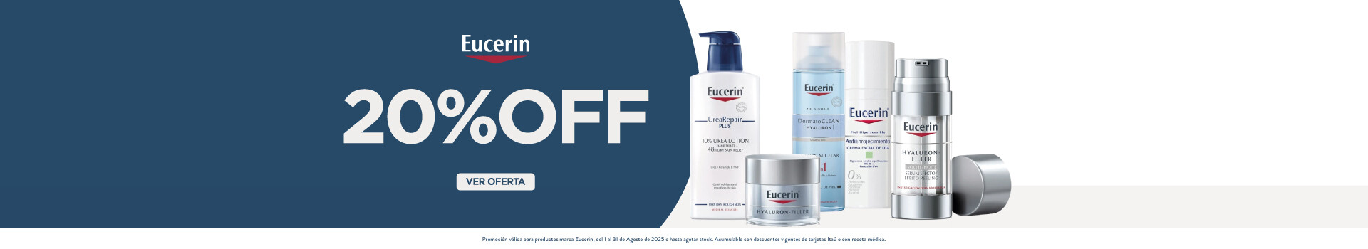 Eucerin 20% off.