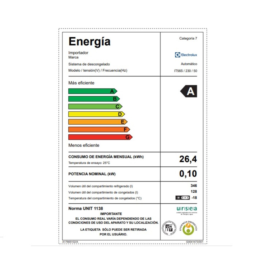 Heladera Inverter 474 Ls Electrolux IT56S Heladera Inverter 474 Ls Electrolux IT56S