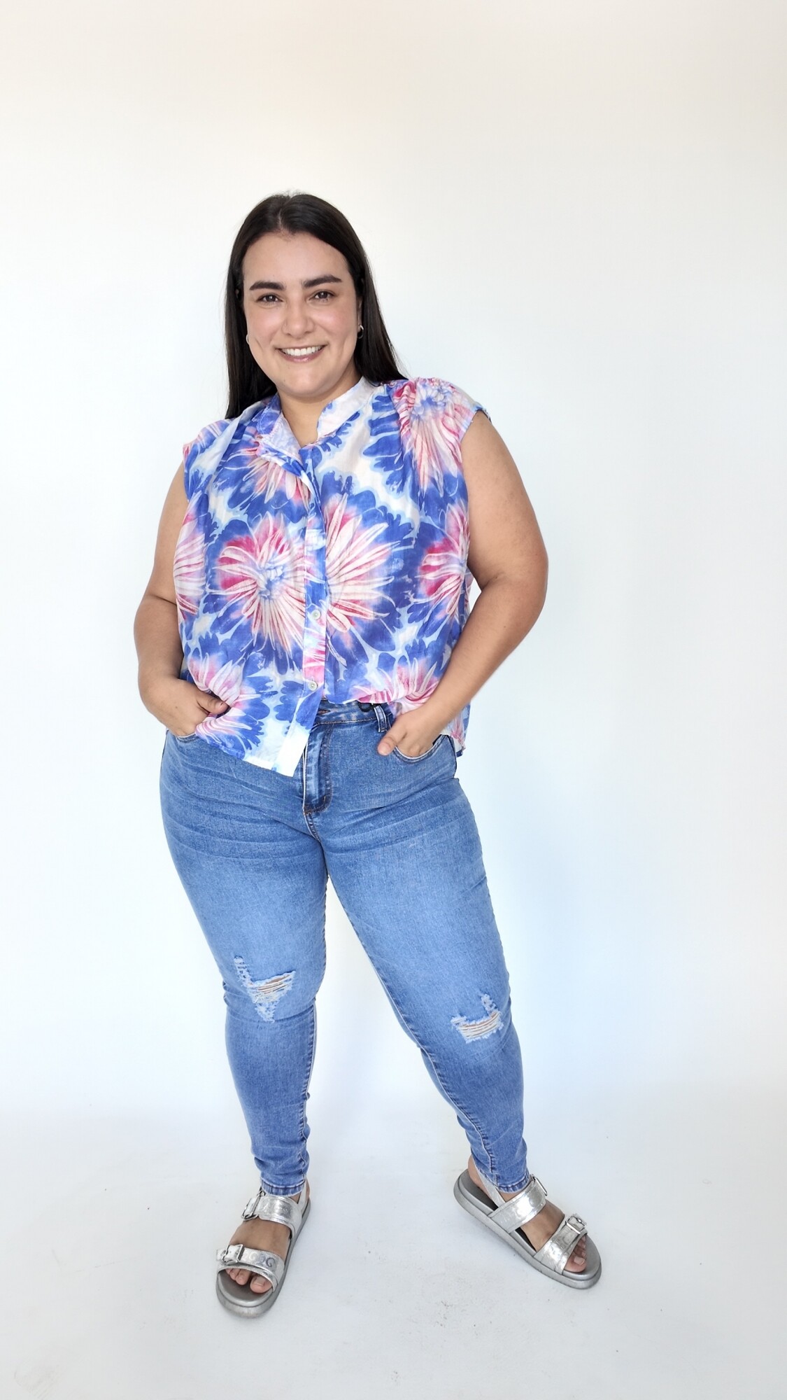 Blusa Numa Azul