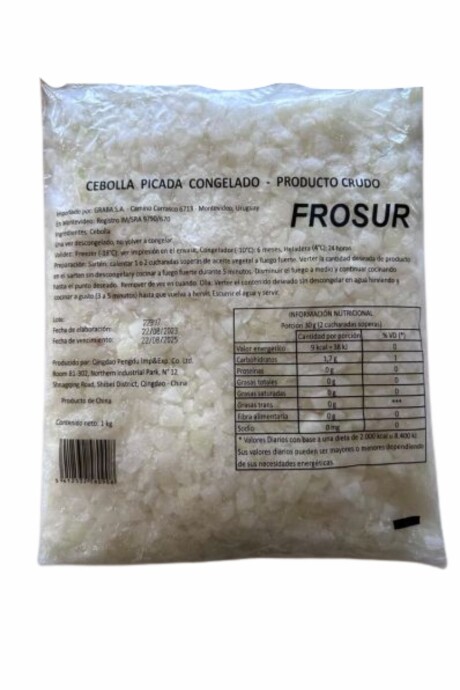 Cebolla Picada Frosur - 2,5 Kg. Cebolla Picada Frosur - 2,5 Kg.
