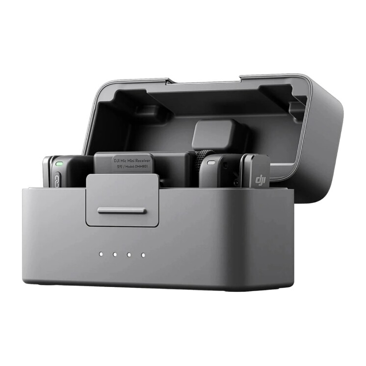 Micrófono Inalámbrico DJI Mic Mini con 2 Transmisores, Receptor y Estuche de Carga Micrófono Inalámbrico DJI Mic Mini con 2 Transmisores, Receptor y Estuche de Carga