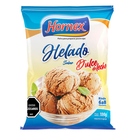 Helado HORNEX 100grs rinde 6 a 8 porciones Dulce de leche