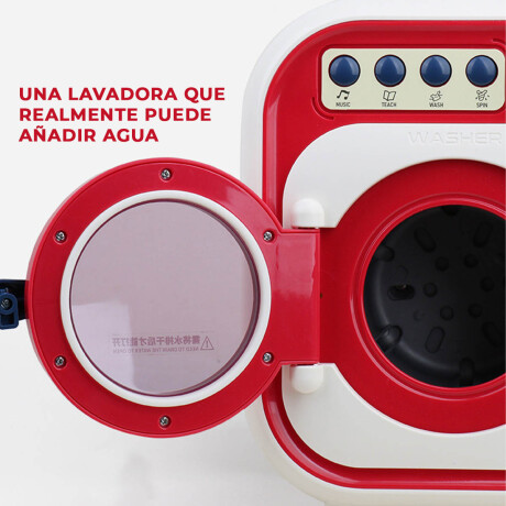 Set X17 Ps Lavadora Mini C/ Música Accesorios Muñeca Jug007014