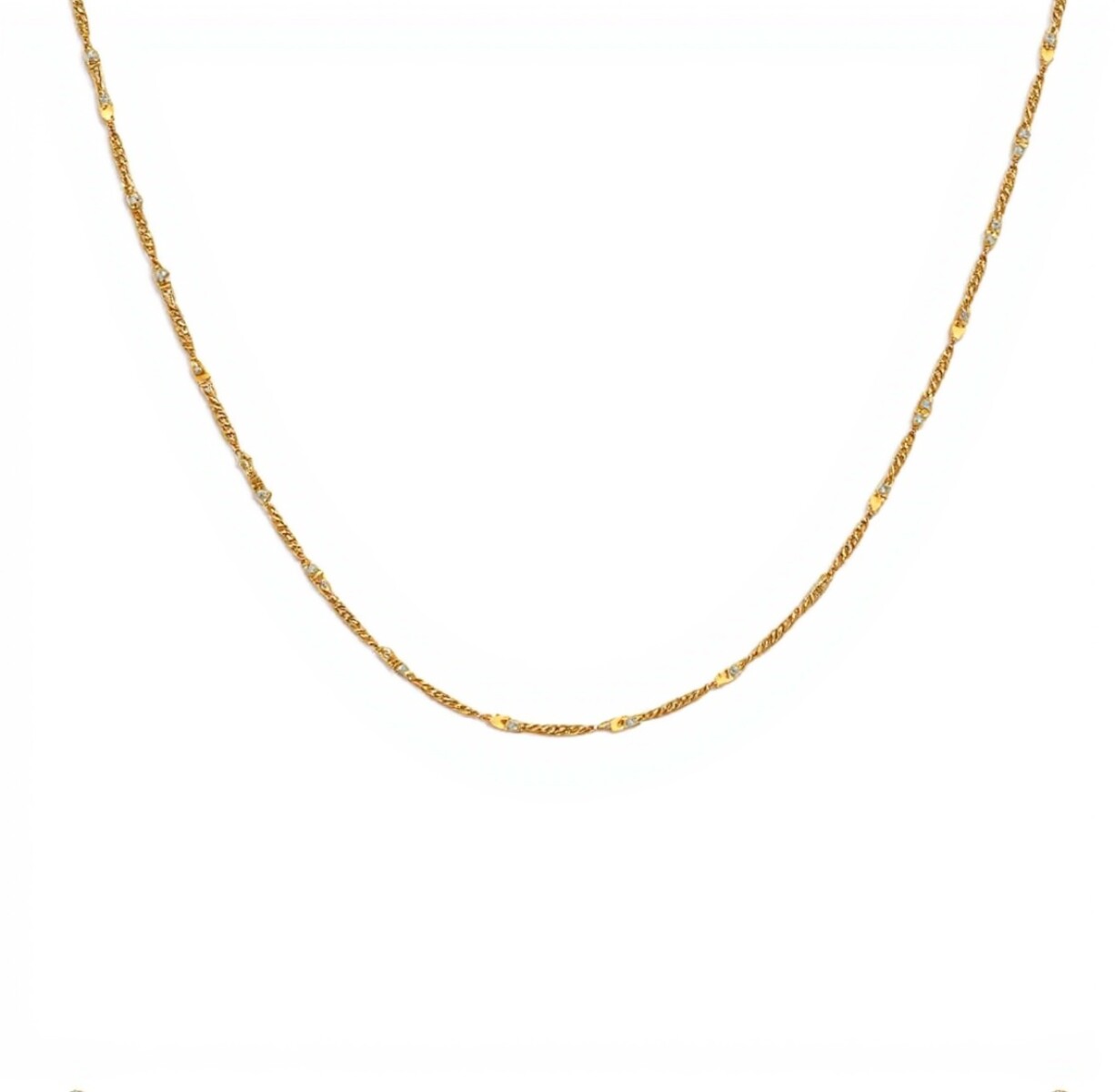 Cadena oro Singapur -Oro bajo -Sin Piedra-CD8043 - sinpiedra 