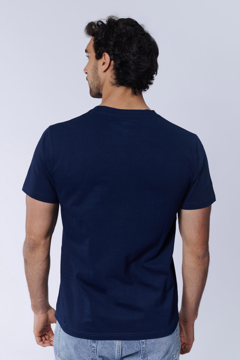 Remera Capitán América Azul Marino