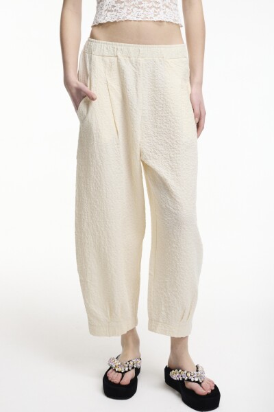 PANTALÓN BIANCO Crema