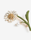 Prendedor Metal Prendedor Metálico Margarita - Dorado