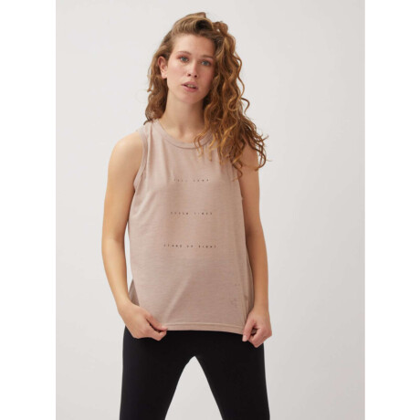 Musculosa noty Beige