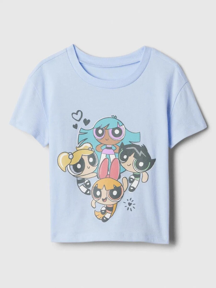 Remera Chicas Super Poderosas Toddler Niña - Bicoastal Blue 