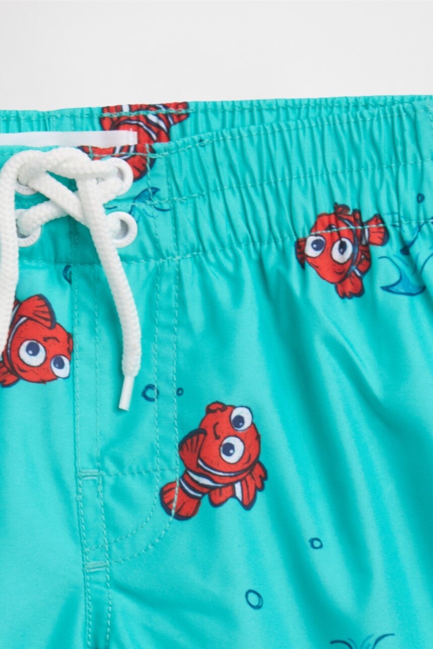 Short De Baño Estampado Toddler Niño Aqua Tropic