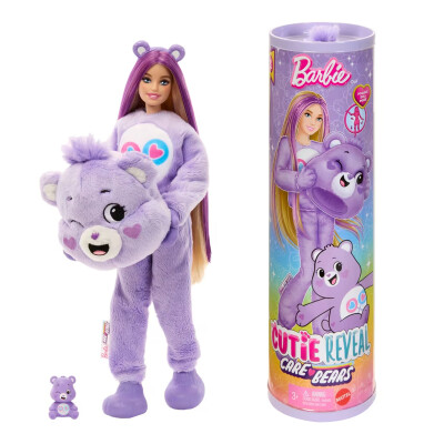 Muñeca Barbie Cutie Reveal Care Bears Generosa Lila
