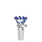 QUEMADOR CALVO GLASS PERLA 14MM MACHO AZUL