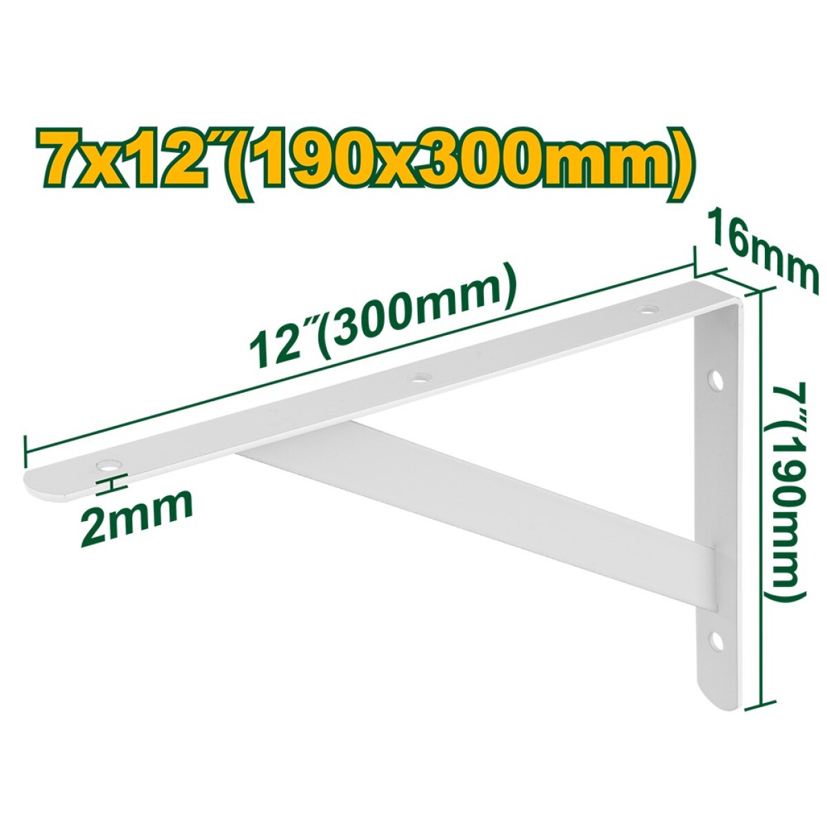 Mensula Blanca Reforzada 300x190 50kg 