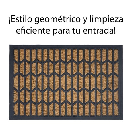 Alfombra Puerta Entrada Felpudo Coco Goma 40X60 Rombo Flecha