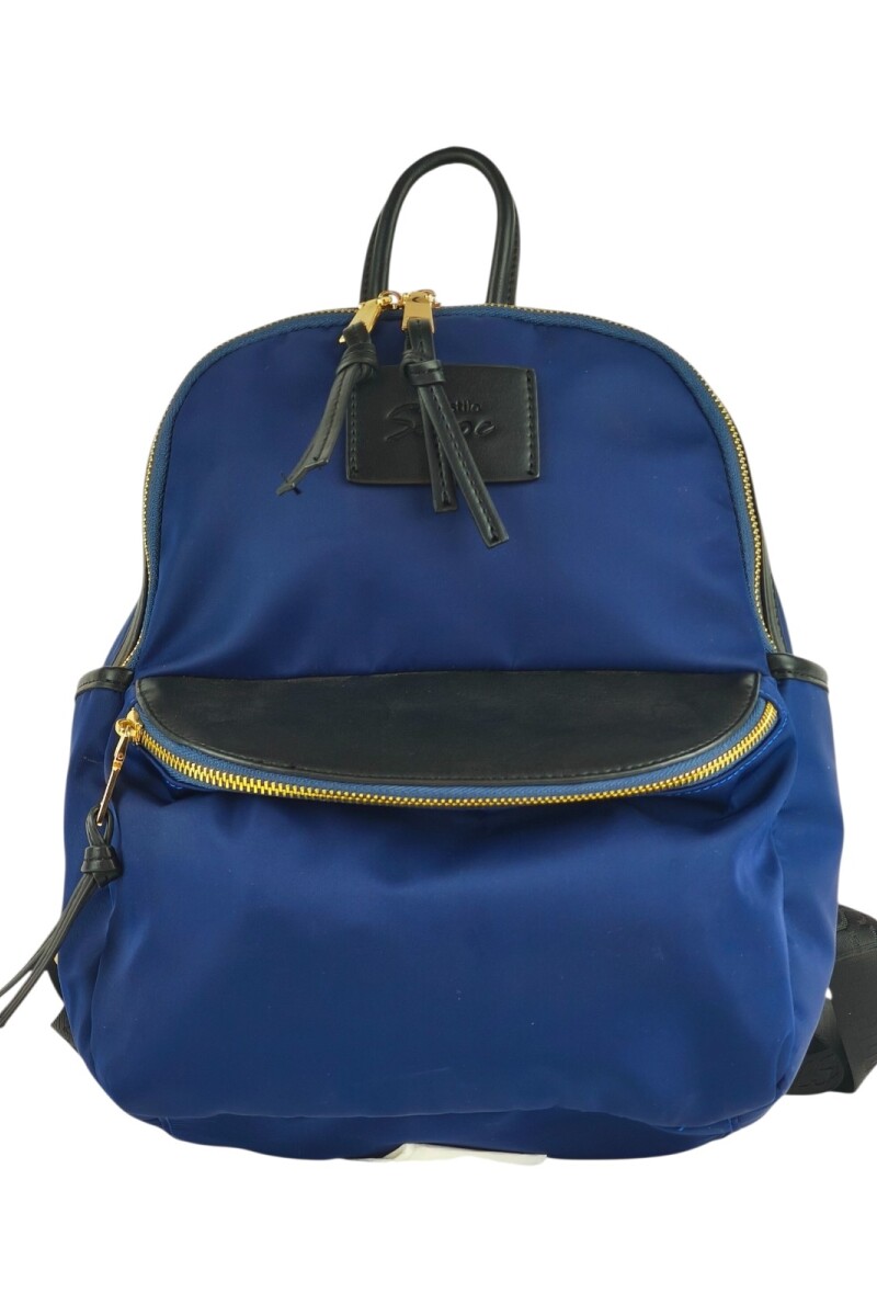 Mochila con bolsillo Azul